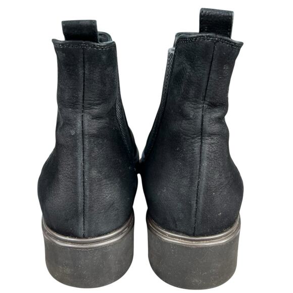 Paul Green Women’s Vienna Black Suede Lug Sole Chelsea Boot Size 6 US 8.5 - Picture 8 of 12